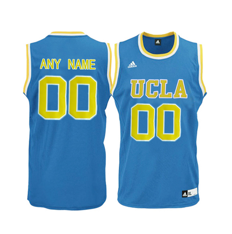 Men UCLA Bruins Customized Blue College Basketball Jersey  Blue->->Custom Jersey